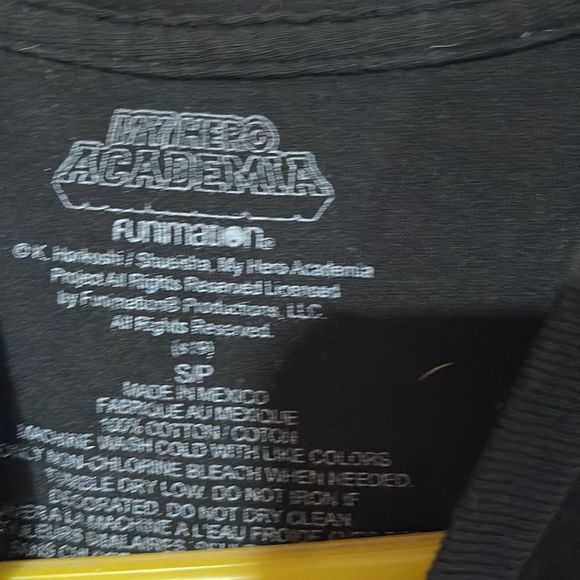 Anime Tee MHA Small Black - Picture 5 of 7